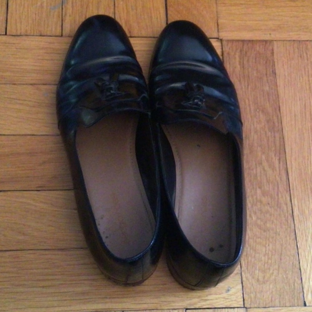 SERGIO ROSSI SPAZZOLATO CALF LEATHER LOAFERS